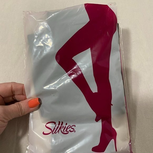 Silkies Dark Brown Microfiber Tights NWT‎ Size Medium